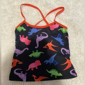 Delia’s dollskill dinosaur print sleep cami camisole cropped euc sz sm runs smal
